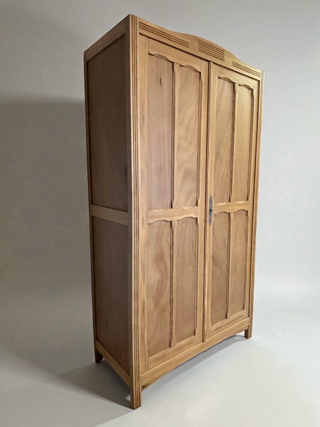 Parisian-style pine wardrobe, renovated