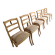 Chaises Louis Philippe barrettes pieds sabres