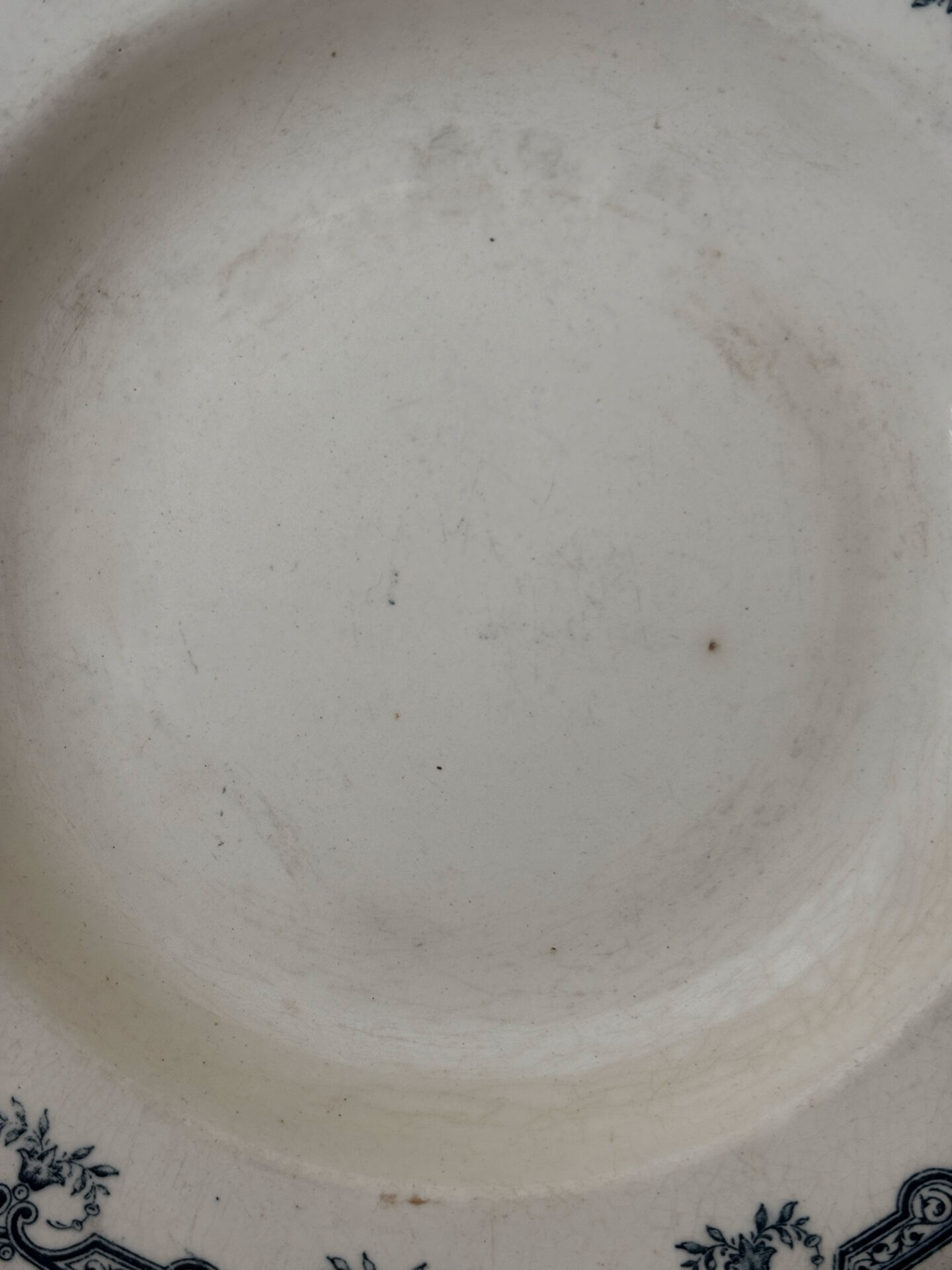 Old hollow plate Terre de Fer Salins Parmentier