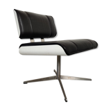 Design leather armchair, 80s/90s