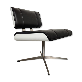 Fauteuil en cuir design , années 80/90