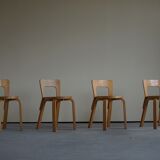 Model 65 dining chairs by Alvar Aalto for Artek, 1950