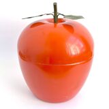 Large Apple Metal Orange Ice Bucket