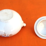 Old dinette tureen Porcelain floral decoration