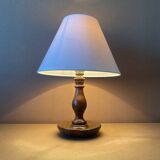 Small turned wooden lamp