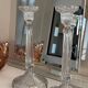 Antique glass candlesticks
