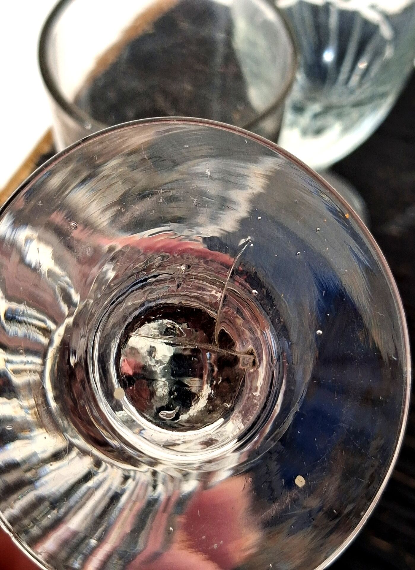 Service de verres de bistrot à absinthe, soufflés à la bouche