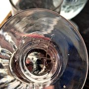 Bistro absinthe glass service, mouth-blown.
