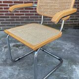 Chair model Cesca by Marcel Breuer with armrests B64