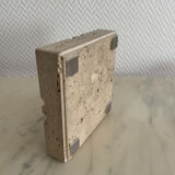 Square ashtray rough stone