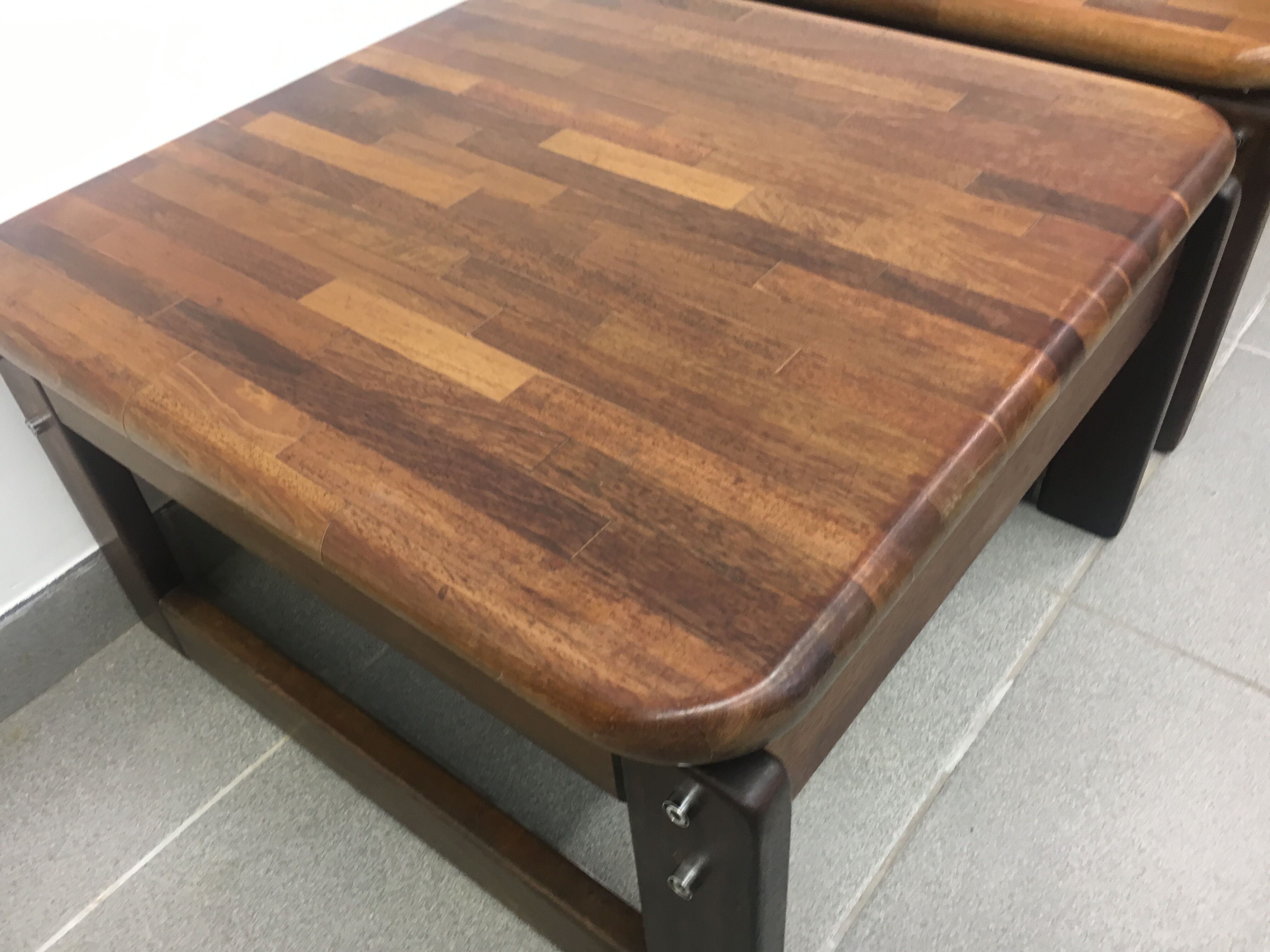 Set of 2 Percival Lafel Mid-century Brazilian side tables, 1970's