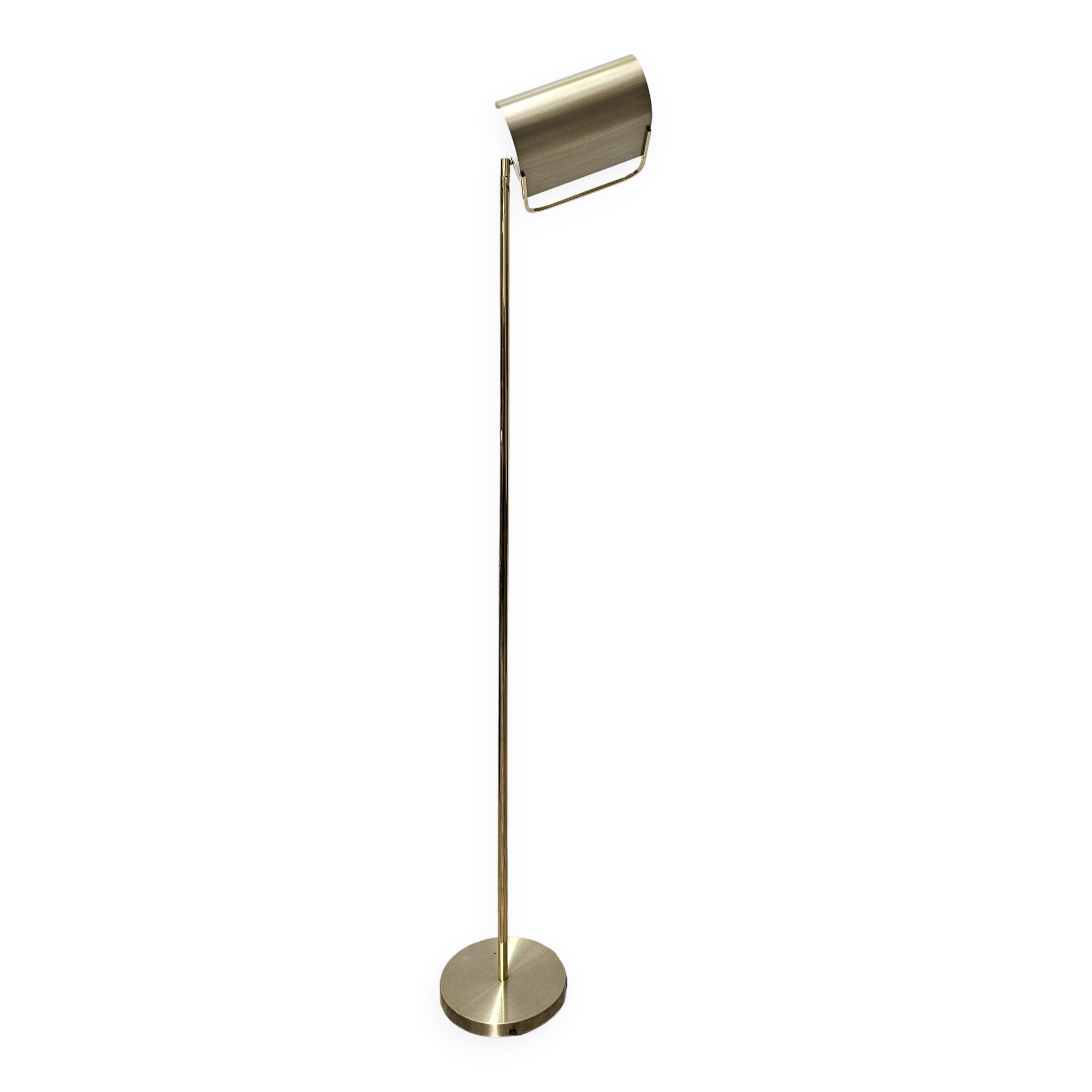 Lampadaire en laiton de Pia Guidetti Crippa pour Lumi, 1970