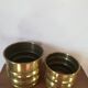 Duo de cache pots en laiton