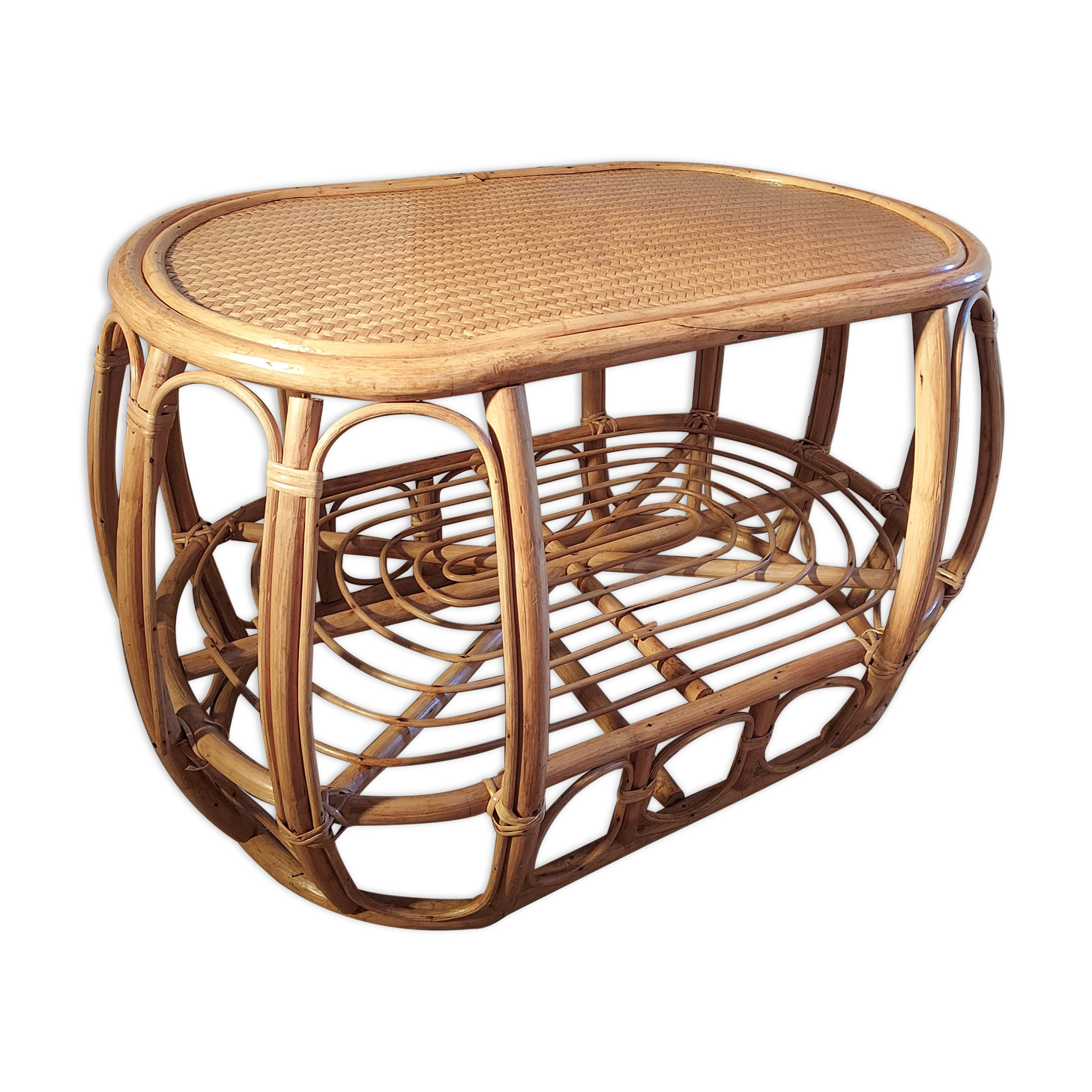 Rattan coffee table
