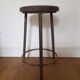Vintage industrial tripod stool