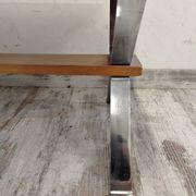 Table basse années 70 à décor de chevaux