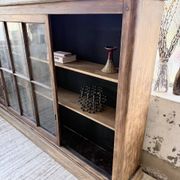 XXL industrial sideboard with glass doors