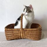 Vintage wicker basket