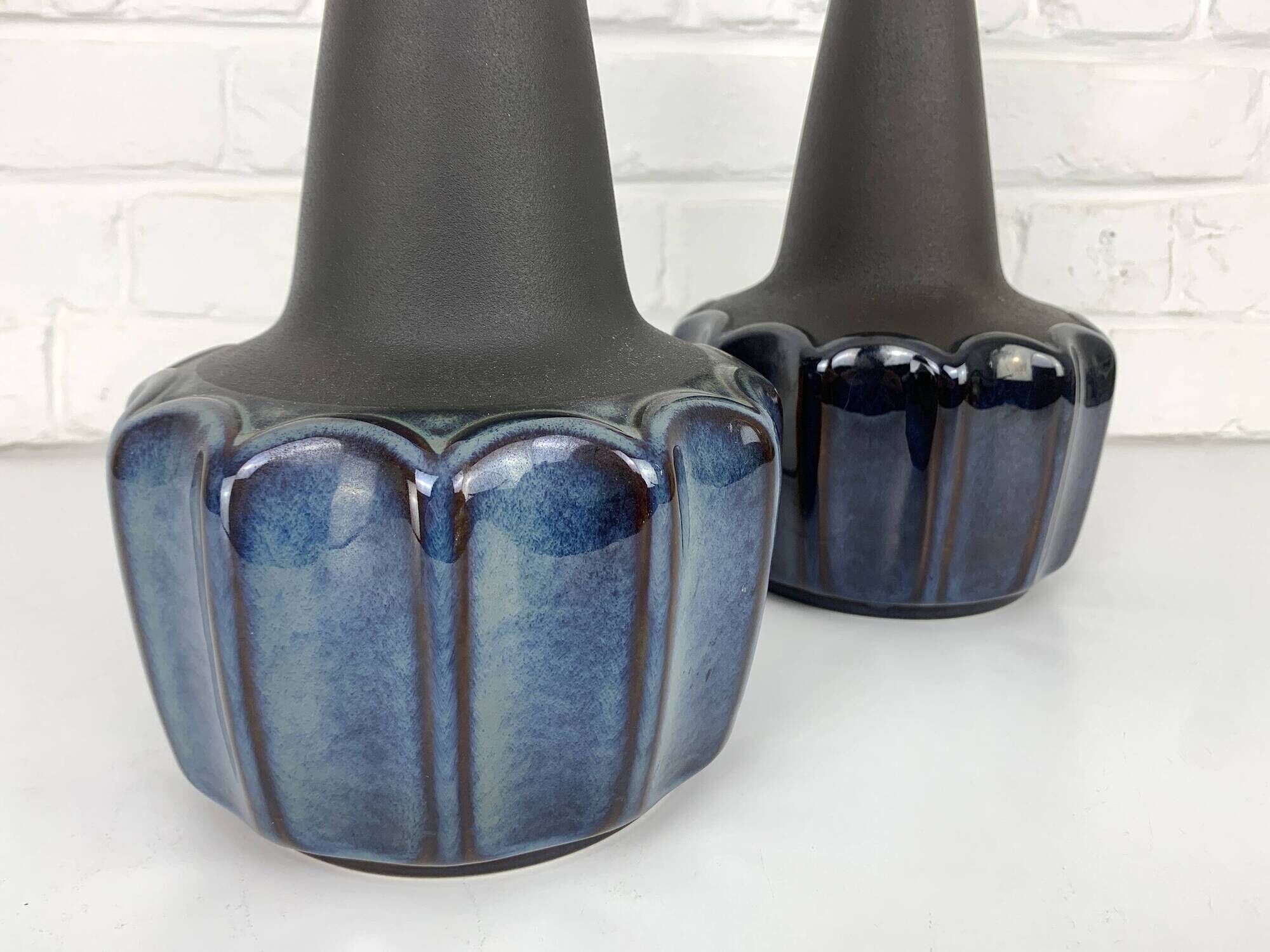 Pair of Søholm table lamps model 1051 by Einar Johansen, Soholm, Denmark, 1960.