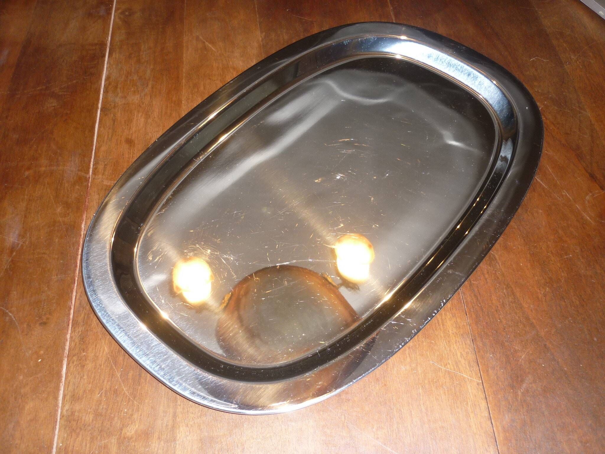 Plateau de service en acier inox WMF Cromargan 49X33