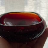 red and yellow Murano pocket vase