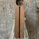 Pair of 60s teak and molded glass sconces