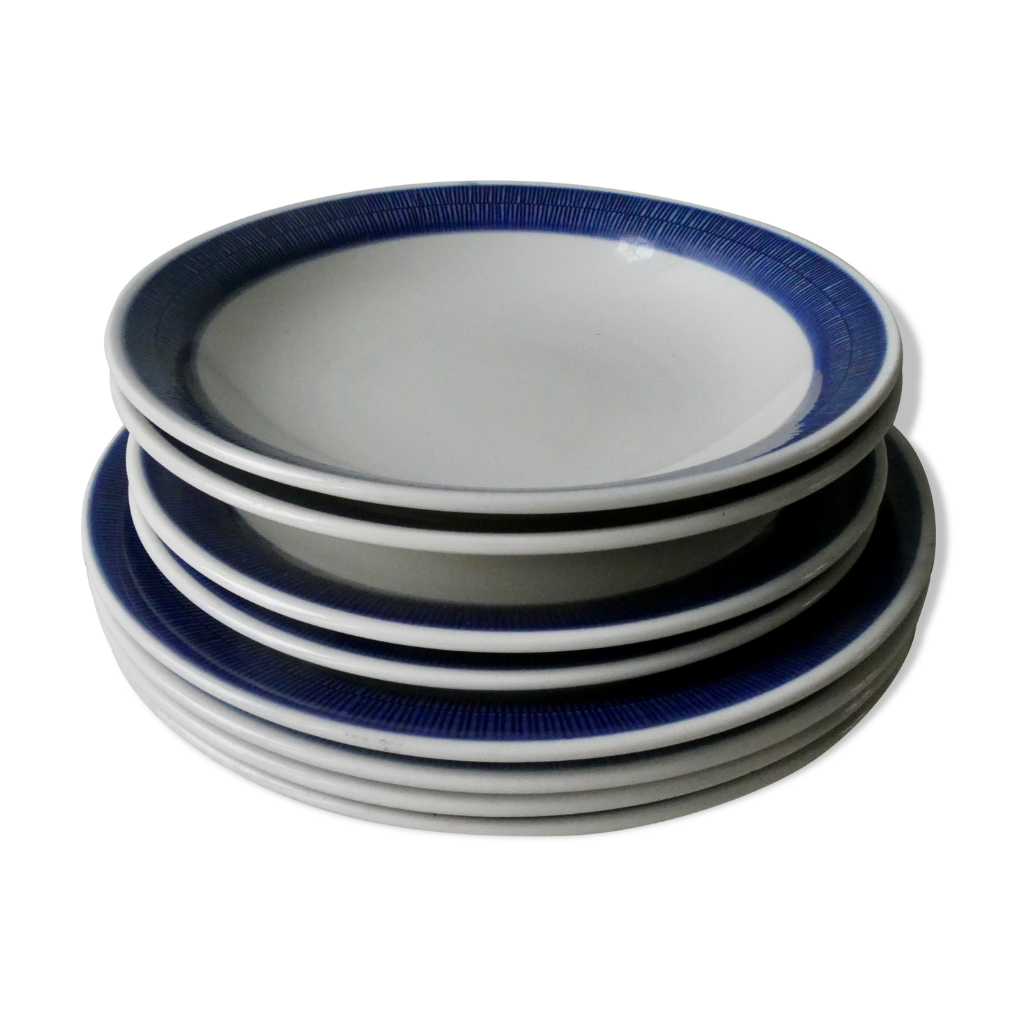 8 Scandinavian plates design Hertha Bengston, Koka Rörstrand, 50s