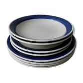8 assiettes scandinaves design Hertha Bengston, Koka Rörstrand, années 50