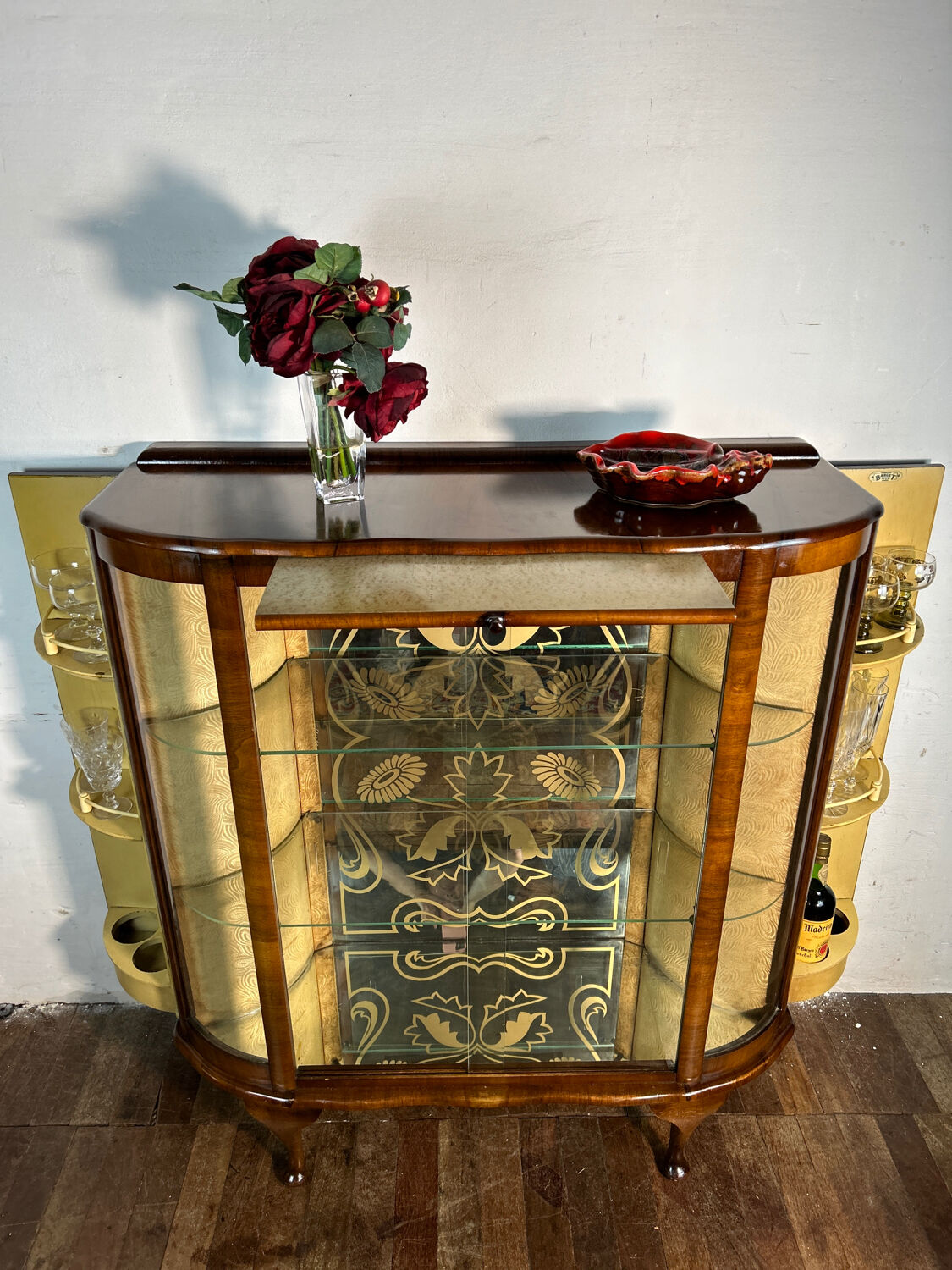 Art Deco Vintage Brocante Display Cabinet Cocktail Bar 1930