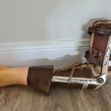 Old articulated wooden prosthesis