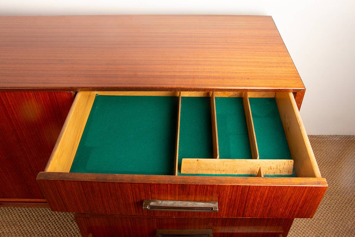 Modernist enfilade, 180 cm, French, Rosewood, Tricoire and Vecchione.