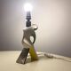 Ceramic lamp foot zoomorphic shape circa 1950