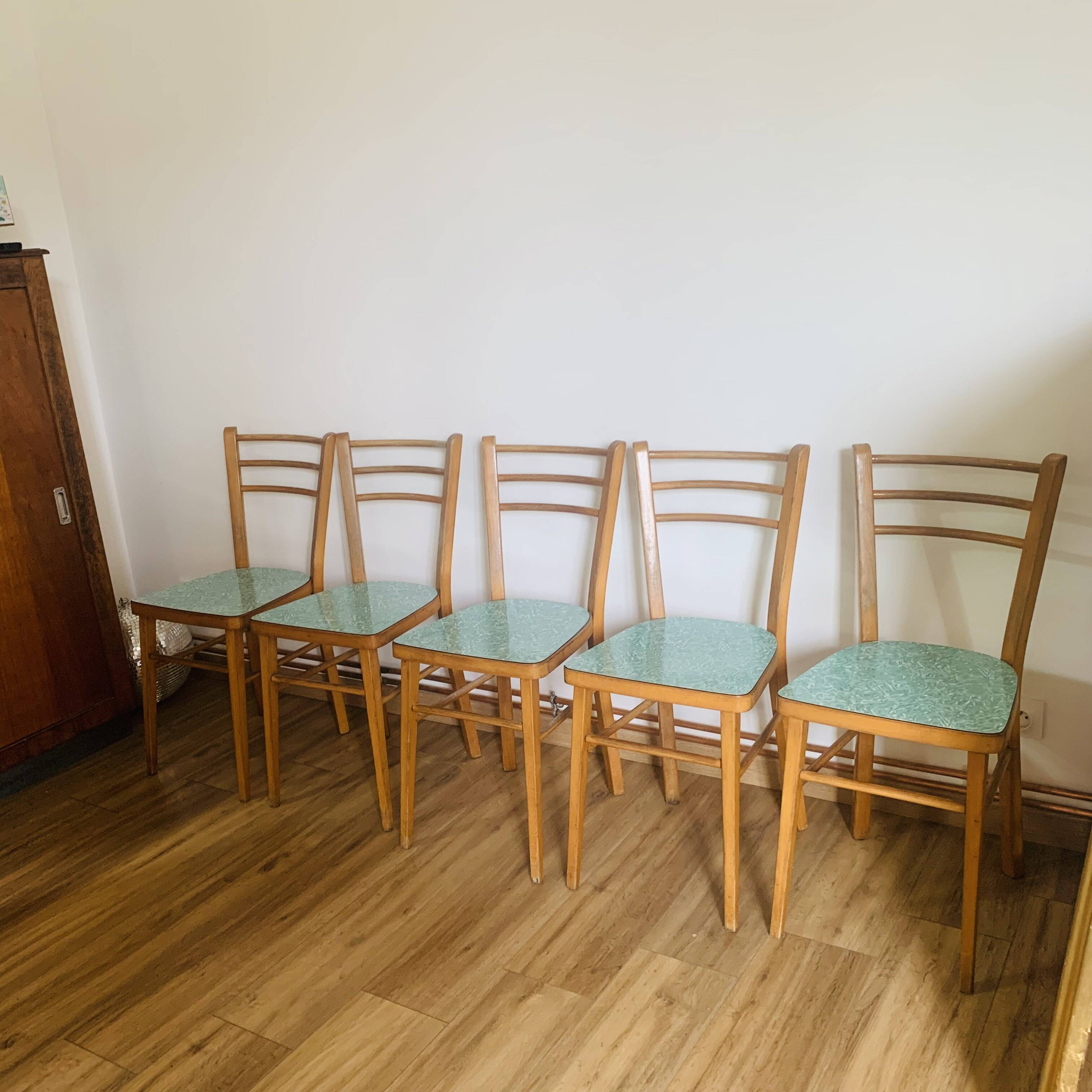 Set of 5 Baumann chairs