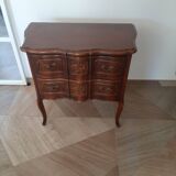 Louis XV style chest of drawers - 2 drawers - Curved feet - 1980s