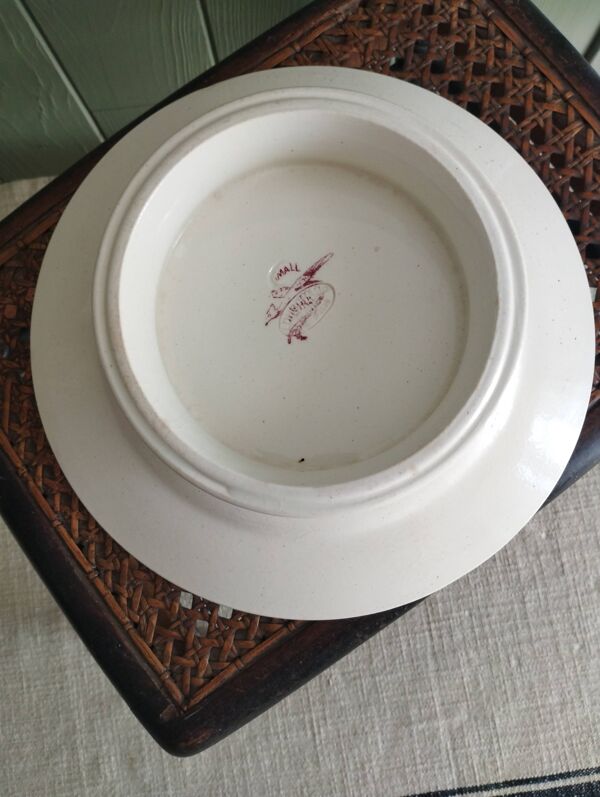 Assiette montée terre de fer Longchamp « Small Bird »