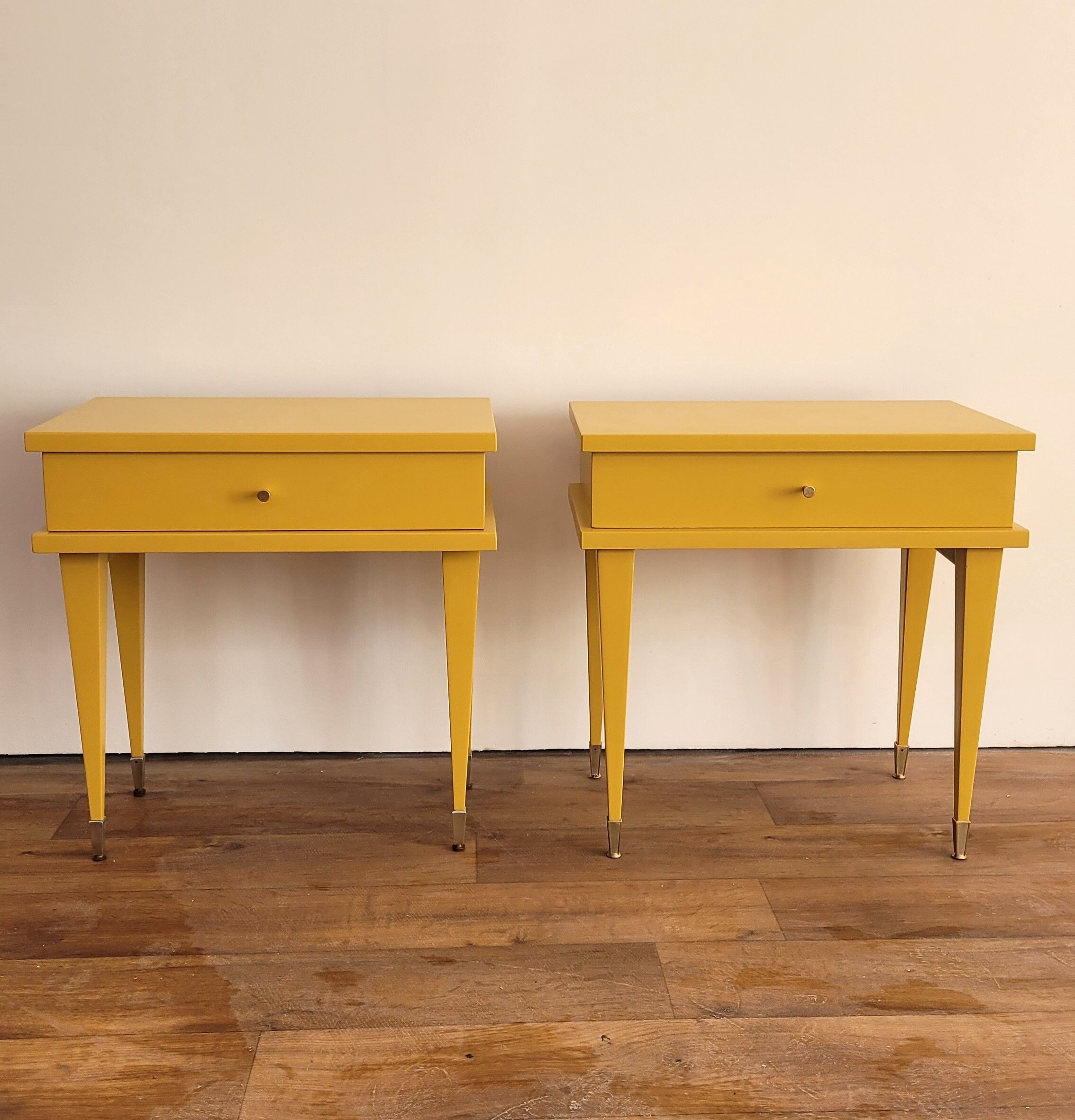 Pair of vintage bedside tables