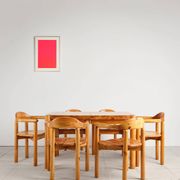 Table et 6 fauteuils brutalistes, Rainer Daumiller, Danemark, années 70