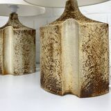Pair of Haico Nitzsche ceramic table lamps for Soholm, Denmark