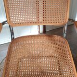 Chrome and cannage armchair Breuer