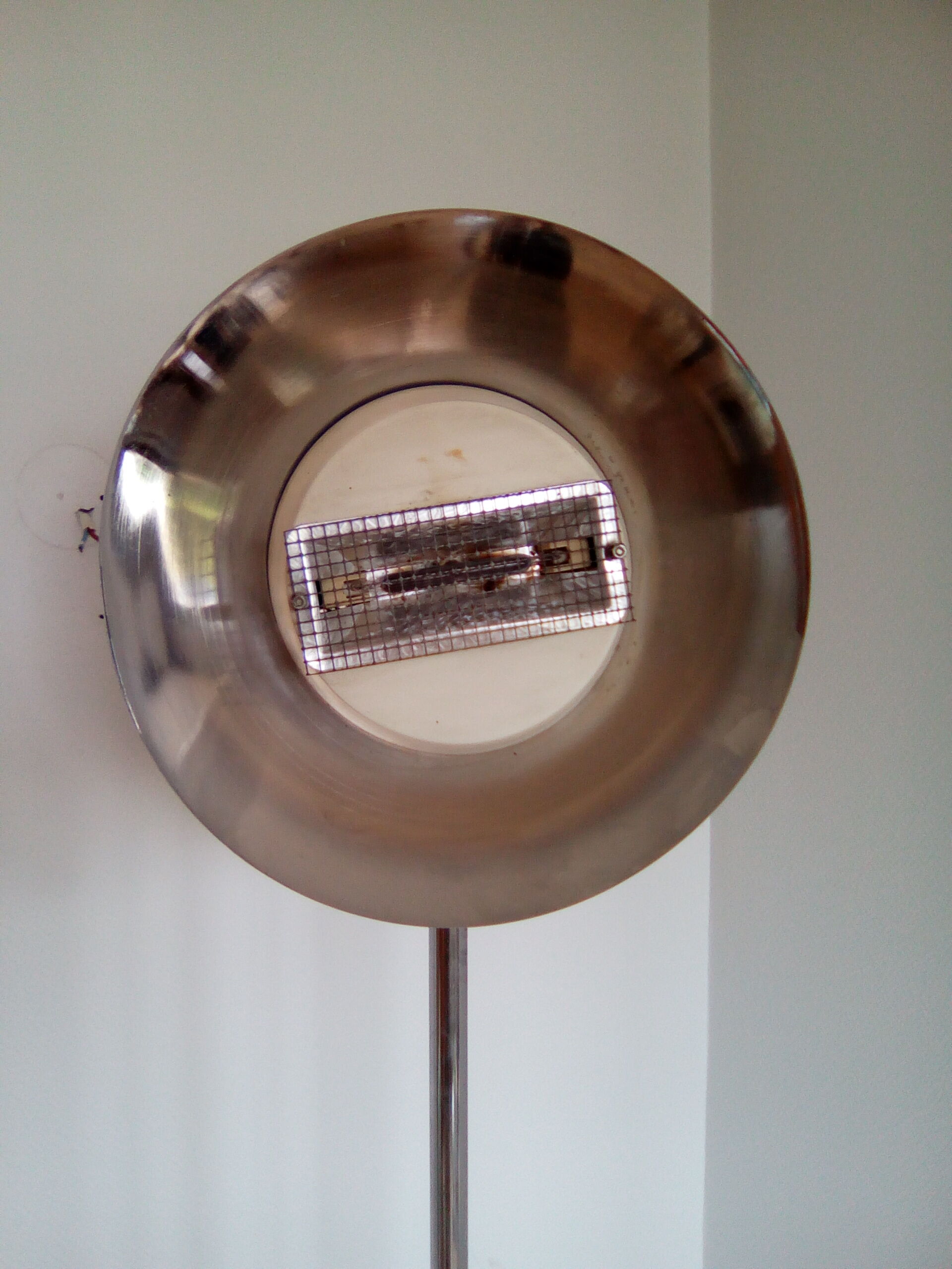 Chrome floor lamp indirect light 80s vintage