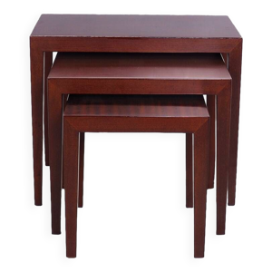 tables gigognes en Acajou