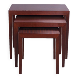 Mahogany Nesting Tables by Severin Hansen for Haslev Møbelsnedkeri, 1960s, Set of 3