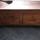 Solid oak chest