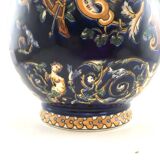 Grand pichet en faïence bleue de Gien – Modèle Renaissance