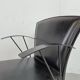 Vintage black leather dining chairs by Arrben, 1980s