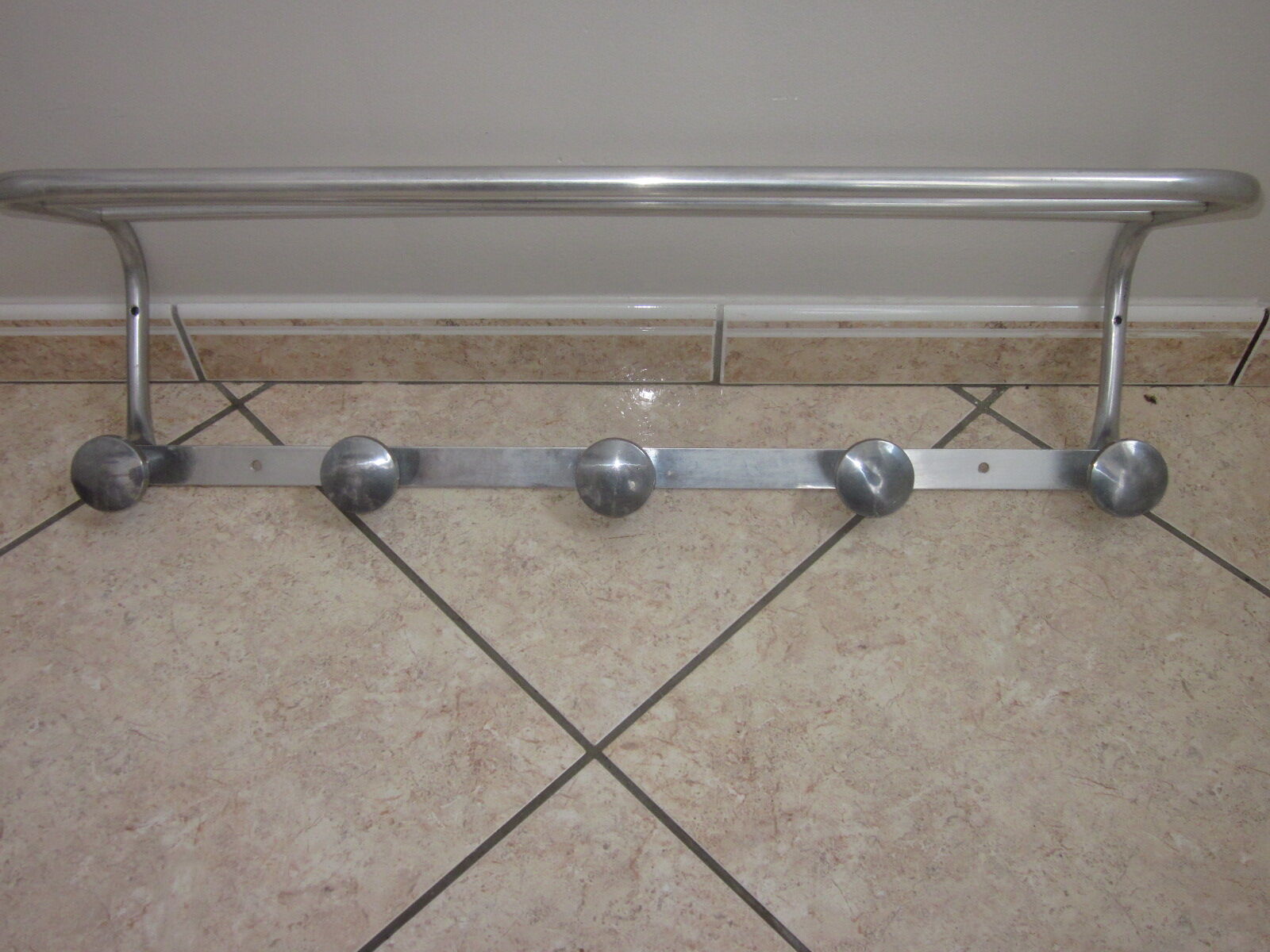 Aluminum coat rack from the 50/60