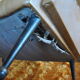 Sofa bench skai camel 50s