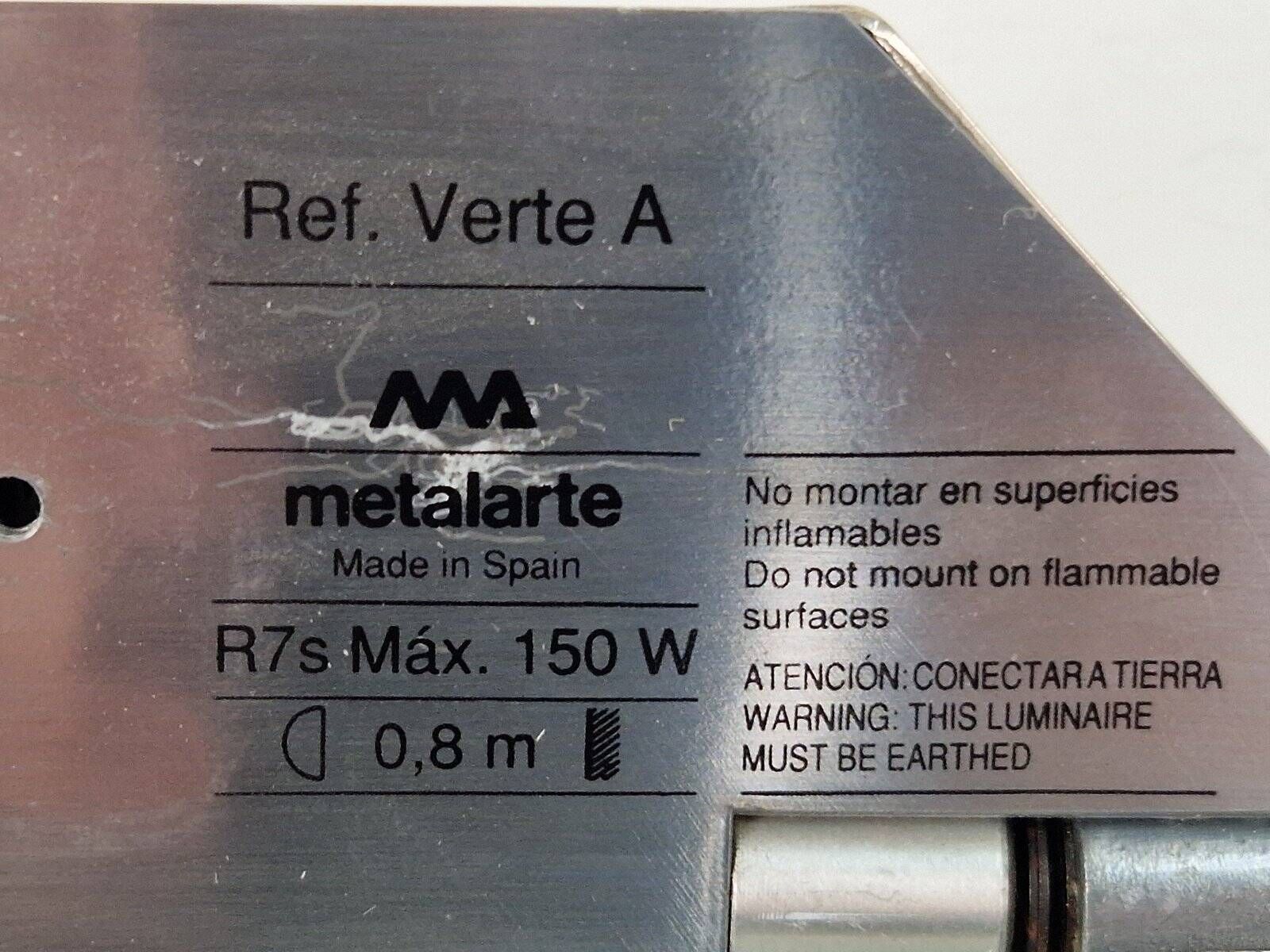 Vintage Wall Lamp from Metalarte Verte A, Spain, 1990s