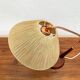 1960s Vintage Teak & Sisal Table Lamp by Temde Leuchten, Switzerland