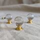 3 glass handles